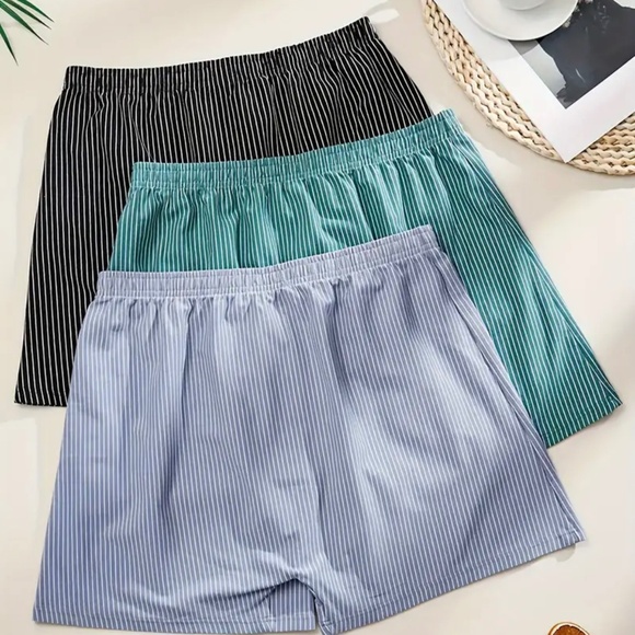 Loungewear striped boxer shorts 3 pack. - Picture 5 of 8
